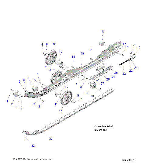 SUSPENSION, RAIL BEAM LH/RH - S26TKL6RS (C603003)