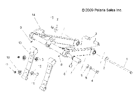 SUSPENSION, TORQUE ARM, FRONT - S12PT6HSL/HEL (49SNOWFTA10TRBODRGN)