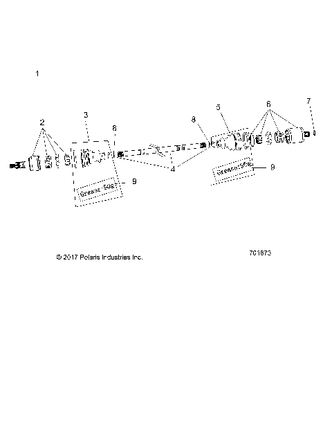 DRIVE TRAIN, REAR HALF SHAFT - G25GAP99 (701873)