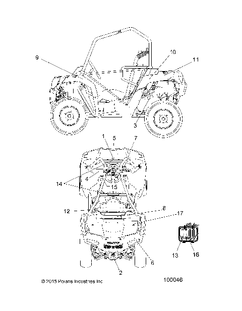 BODY, DECALS - A15DAA32EA/EJ (100046)