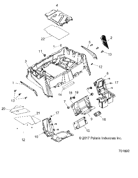 BODY, REAR RACK and FENDERS - Z18VHA57B2 (701892)