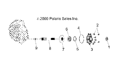 DRIVE TRAIN, MAIN GEARCASE OUTPUT SHAFT - A12NG50FA (49ATVSHAFTOUTPUT1332729)
