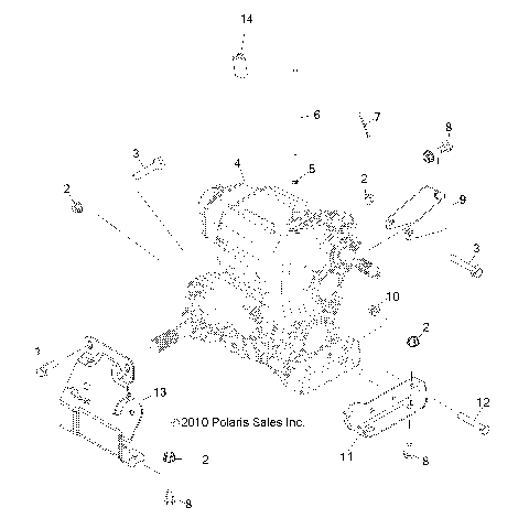 DRIVE TRAIN, MAIN GEARCASE MOUNTING - R15RAA76AA/AJ (49RGRGEARCASEMTG116X6)