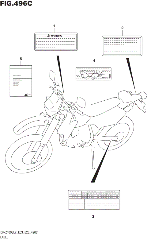 LABEL (DR-Z400SL7 E33)