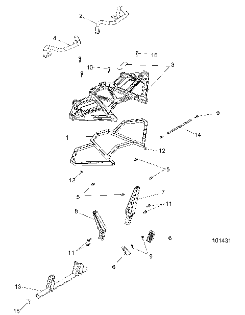 BODY, REAR RACK - A18SVE95FR [101431]