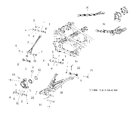 SUSPENSION, REAR - A07GP50AA/AB (49ATVSUSPRROUTLAW)