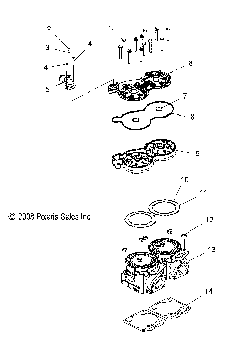ENGINE, CYLINDER - S09PB6FS/FE (49SNOWCYLINDER09SHIFT)