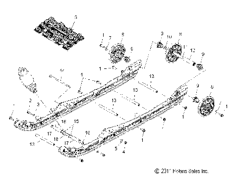 SUSPENSION, REAR and TRACK - S12BS8/BC8 ALL OPTIONS (49SNOWSUSPRR12800SB)