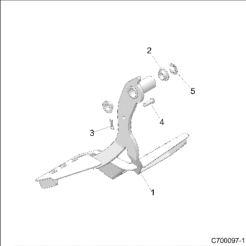 BRAKES, PEDAL - Z19VGE99AK/AW/BK/BW (C700097-1)