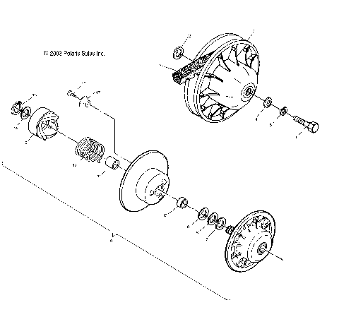DRIVEN CLUTCH - A11RB42AA/A11RD50AA/AB/A11RF50AA (4981798179C10)