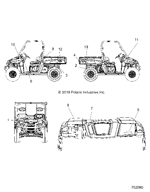 BODY, DECALS - R19RME57D7 (702580)