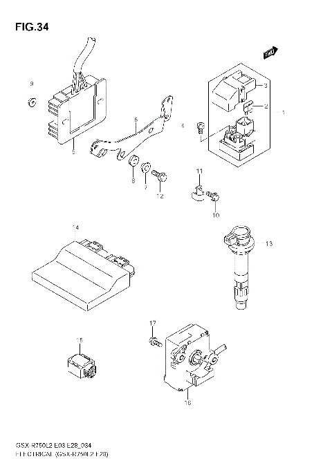 ELECTRICAL (GSX-R750 L2 E28)