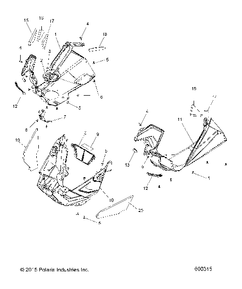 BODY, FENDERS AND NOSEPAN ASM. - S21EEG6PSL (600315)