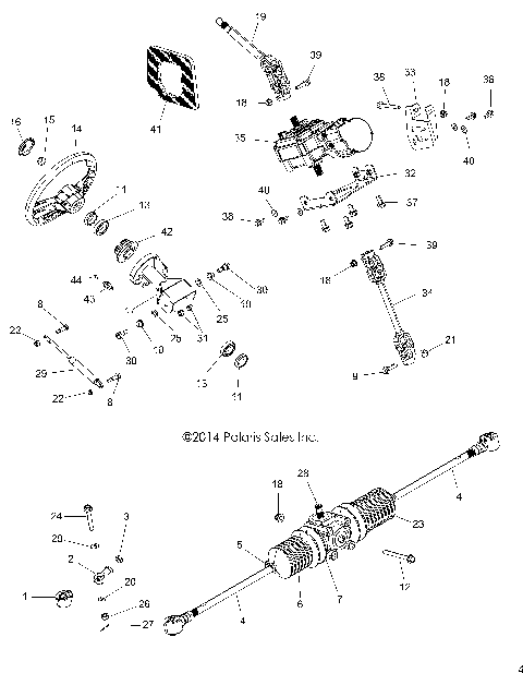STEERING, EPS STEERING ASM. - A16DAE57FM [49ATVSTEERING15570ACE]