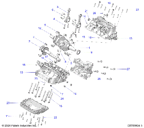ENGINE, CRANKCASE AND CRANKSHAFT