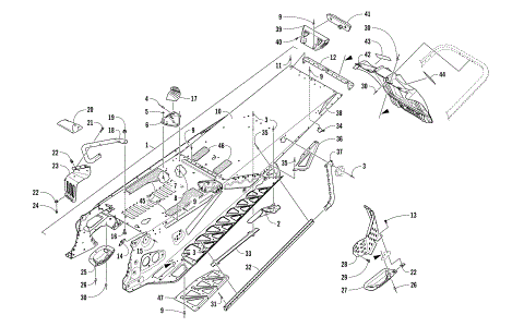 TUNNEL AND SNOWFLAP ASSEMBLY