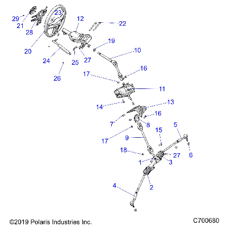 STEERING, STEERING ASM. - R25RRE99JP (C700680)