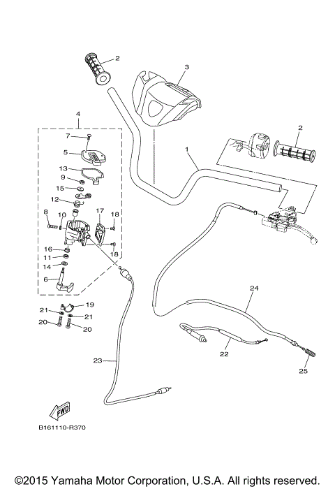 STEERING HANDLE CABLE