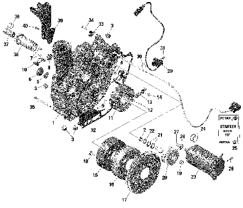 01- ROTAX - Magneto and Electric Starter