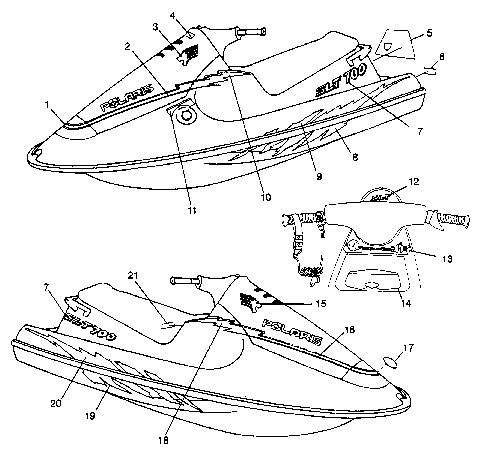 DECALS SLT 700 B974572 (4941124112A007)