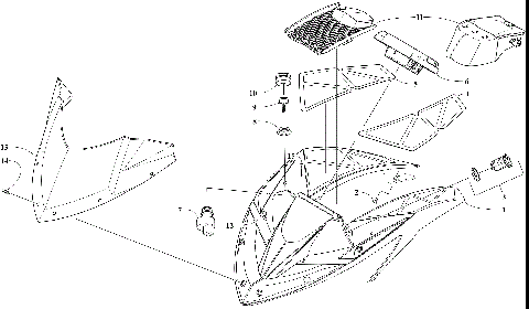 WINDSHIELD AND INSTRUMENTS ASSEMBLIES [107216]