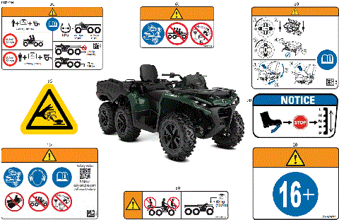 07- Body - Warning Decals Front Section