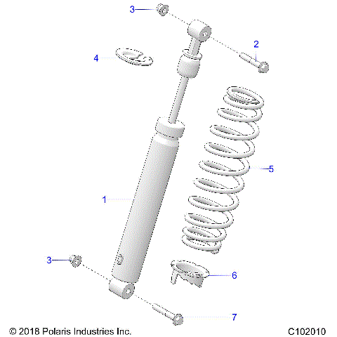 SUSPENSION, SHOCK, REAR - A20SXE95KL/KR (C102010)