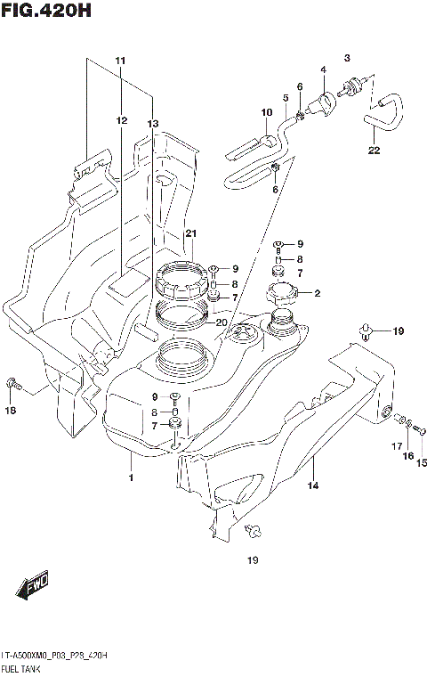 FUEL TANK (LT-A500XPZM0 P28)