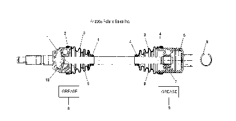 SHAFT, DRIVE, REAR - A07MH50AB/AL/AQ/AX/AY/AZ/MN50AF/AN/AT/AY (4999200139920013B09)