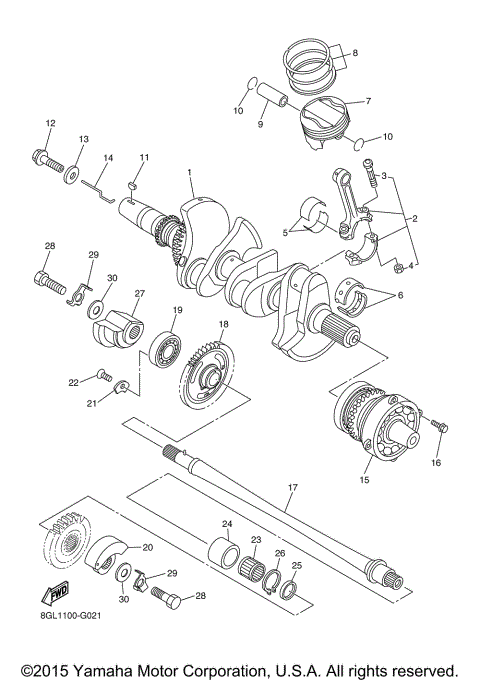 CRANKSHAFT PISTON