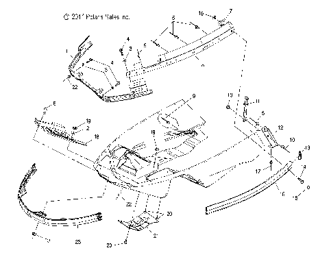 BODY, NOSEPAN BRACES and BUMPER - S19SJA5BSL/BEL (600287)
