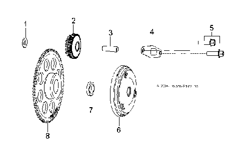 ENGINE, KICK START 2 - A07FA09AA/AB (49ATVSTARTER207OTLW90)