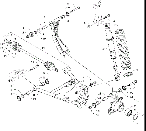 REAR SUSPENSION ASSEMBLY [303738]
