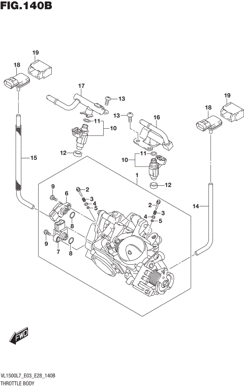 THROTTLE BODY (VL1500BL7 E28)