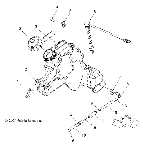 ENGINE, OIL TANK - S08PR6/PS6/PR7/PS7 (49SNOWOILTANK08RMK155)