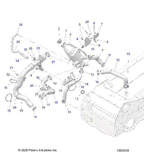 ENGINE, COOLING SYSTEM - S26TFG9BSB/9BEB/9BSC (C603038)