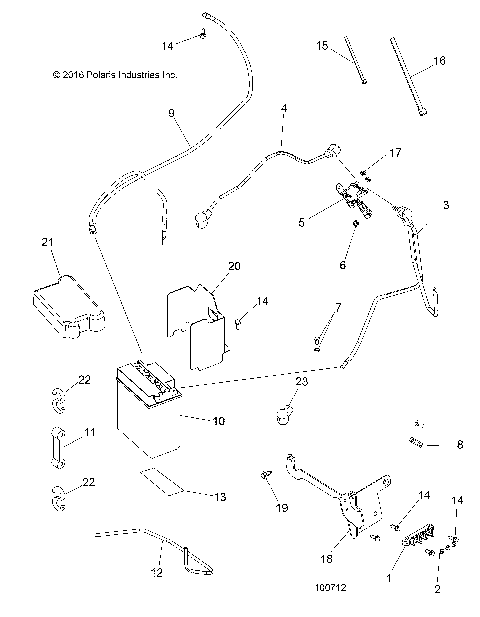 ELECTRICAL, BATTERY - A17SES57C1/C2/C7/CL/E1/E2/E7/EL/SET57C1/C2/E1/E2 [100712]