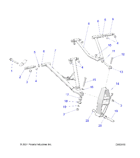 SUSPENSION, CONTROL ARMS and SPINDLE - S25TLF6RS (C602816)