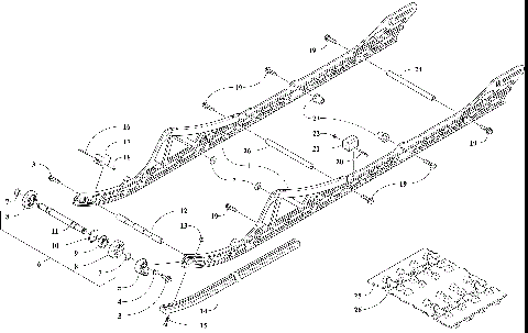 SLIDE RAIL AND TRACK ASSEMBLY [106841]