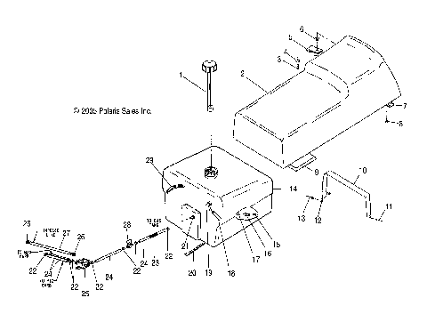 SEAT and GAS TANK - S07SU4BS/BE (4997559755A04)