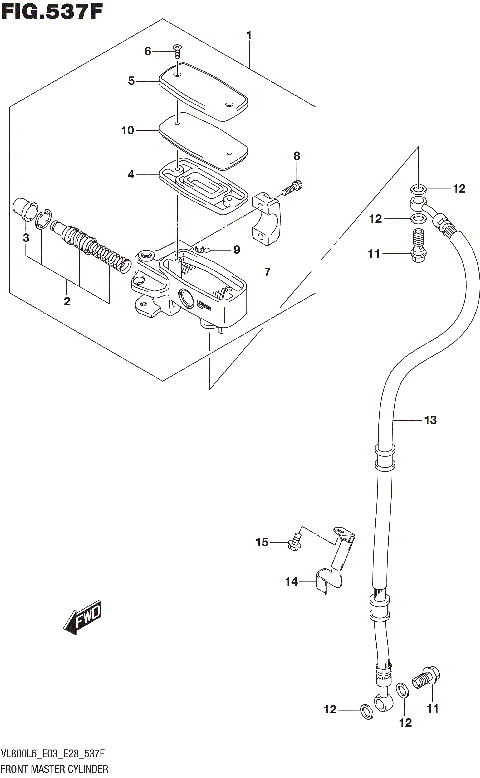 FRONT MASTER CYLINDER (VL800TL6 E33)