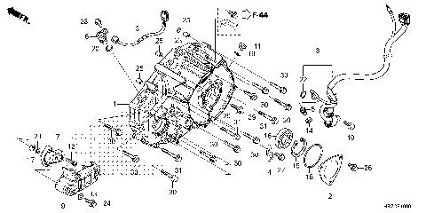 REAR CRANKCASE COVER