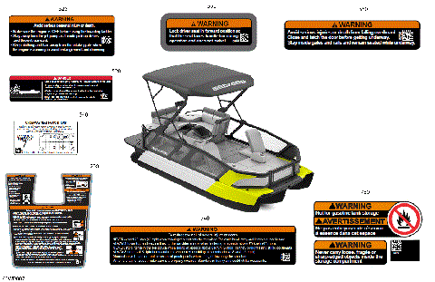 03- DECALS - Warning Decals - 18ft - Latin America