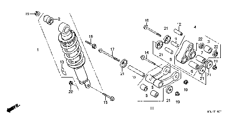REAR SHOCK ABSORBER
