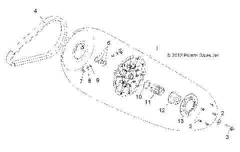 DRIVE TRAIN, SECONDARY CLUTCH - Z16VHA57A2 (49RGRCLUTCHDVN1323038)