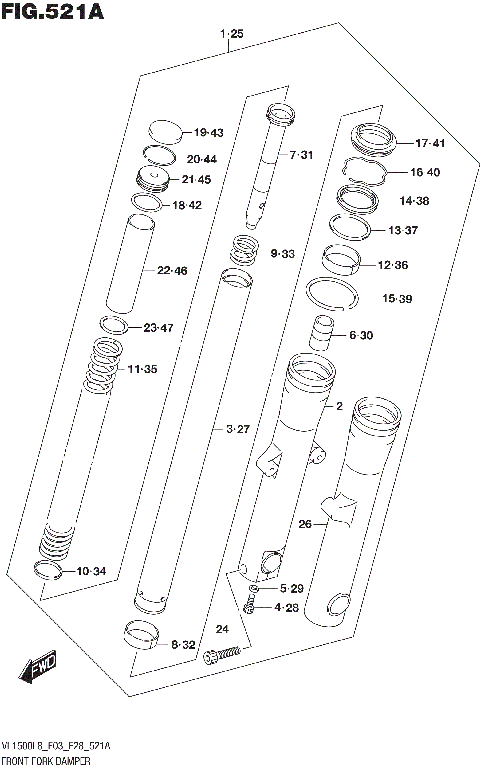 FRONT FORK DAMPER (VL1500BL8 E03)