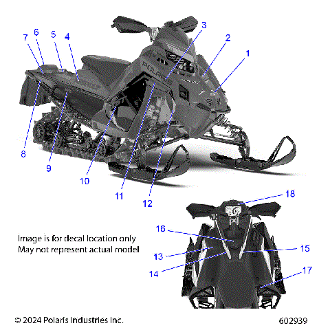 BODY, DECAL, BLACK SIDE PANEL W/GRAY ACCENT - S25TLC8MS/8ME (602939)