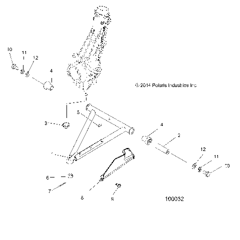 SUSPENSION, A-ARM and STRUT MOUNTING - A15DAH57EJ (100032)