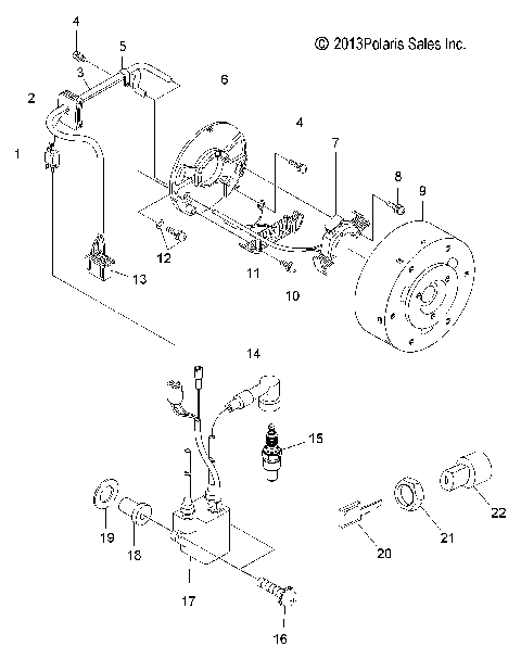 ELECTRICAL, IGNITION SYSTEM and SWITCH - S12SU4BEL (49SNOWMAGNETO14WIDELX)