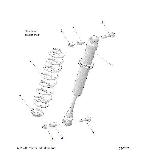 SUSPENSION, SHOCK, IFS - S24CEA5TSL (C602471)